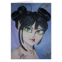 Dragonfly Faery Greeting Card cards