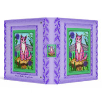 Dragonfly Fairy Cat Fantasy Art Avery Binder