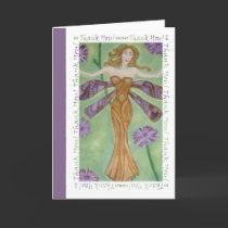 Dragonfly Fairy Thank You Card