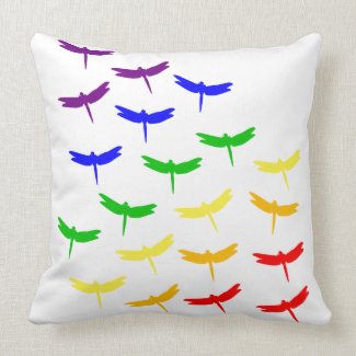 Dragonfly Flight Pattern Pillow