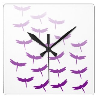 Dragonfly Flight Pattern Purple Ombre
