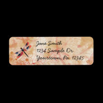 Dragonfly Flourish Address Label labels