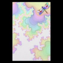 Dragonfly Fractals Stationery