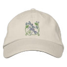basic_unstructured_adjustable_cap - Delightful embroidered dragonflies in pastal colors on tshirts, shirts, jackets, hats and bags.: Sizes  Available colors: stone