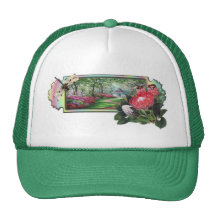 Dragonfly Garden Mesh Hats
