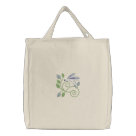 basic_tote_bag - Delightful embroidered dragonflies in pastal colors on tshirts, shirts, jackets, hats and bags.: Sizes  Available colors: natural