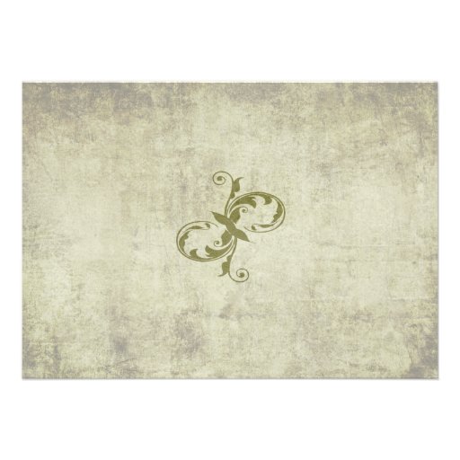 Dragonfly Garden Vintage Wedding Invitation