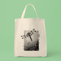 Dragonfly Grocery Tote bags