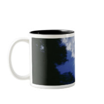 Dragonfly in flight, flapping wings coffee mug