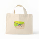 dragonfly in watercolor, canvas bag