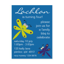 Dragonfly Invitation [blue] postcards