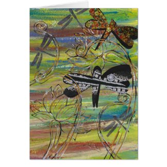 Dragonfly Jewels Greeting Card