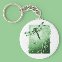 Dragonfly Key Chain (Green) keychains