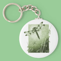 Dragonfly Key Chain (Sage) keychains