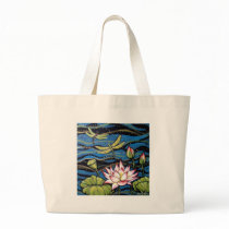 DRAGONFLY LOTUS CANVAS BAGS