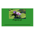 Dragonfly Lotus Plate business cards