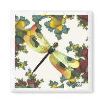 Dragonfly Magnet ( Fall Colors) by Mousefx Dragonfly Magnet ( Fall Colors)