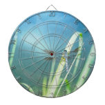 Dragonfly on Blue Dart Board
