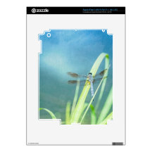 Dragonfly on Blue Skins For iPad 3