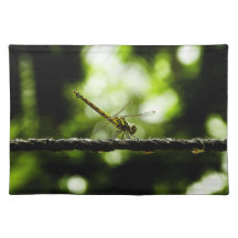Dragonfly on green - Placemats