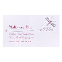 Dragonfly Personal Calling Cards Business Card Template