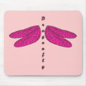 Dragonfly Pink mousepads