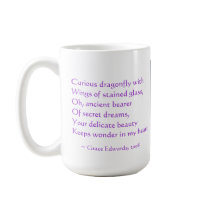 Dragonfly Poem - mug by Horseshoes3 Dragonfly Poem - mug