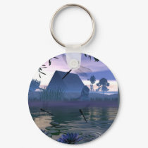 Dragonfly Pond Keychain