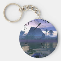 dragonfly, pond, michelle, wilder, lilly, pad, frogs, frog, farm, country, screnery, morning, lillypad, flower, flowers, barn, ponds, water, sunrise, sunset, dragonflies and damselflies, Keychain with custom graphic design