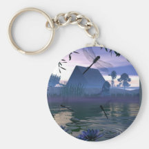 Dragonfly Pond Keychain