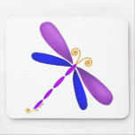 Dragonfly-purple/blue Mousepad
