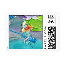 Dragonfly Race Postage