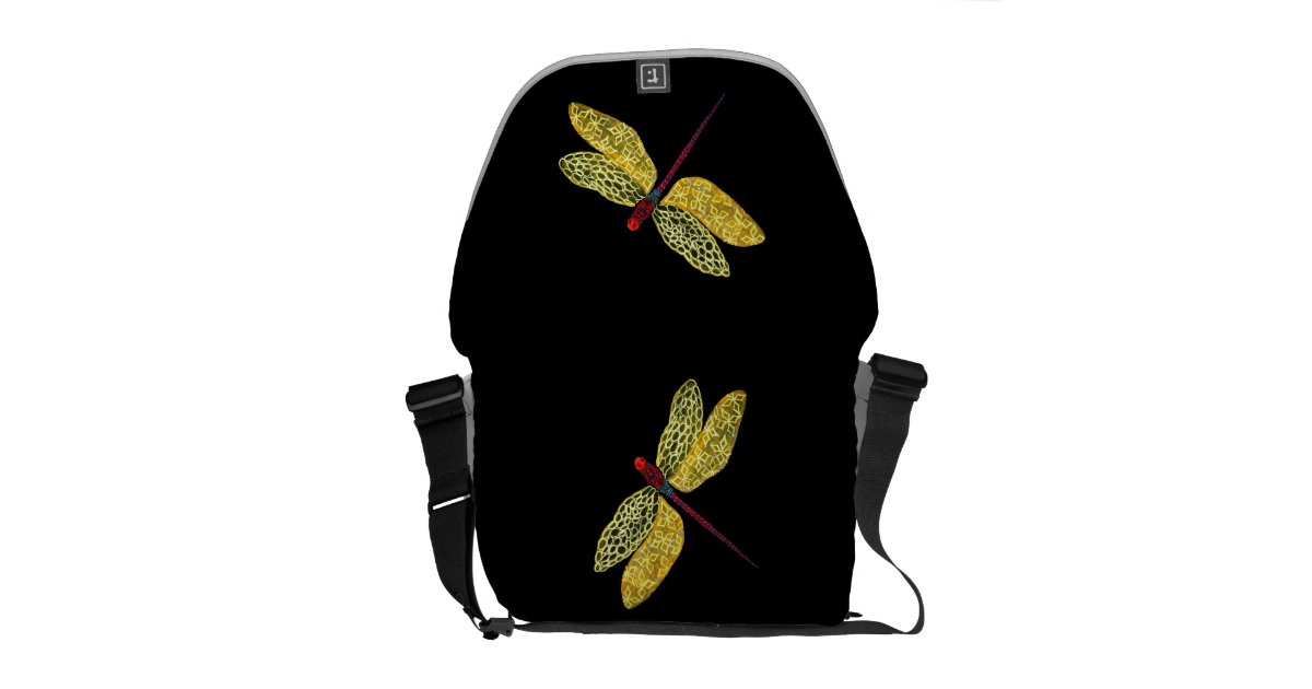 Dragonfly Rickshaw Messenger Bag Zazzle