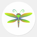 Dragonfly Round Sticker
