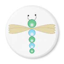 Dragonfly Series 1 Round Magnet magnets
