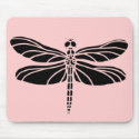 Dragonfly Silhouette mousepads