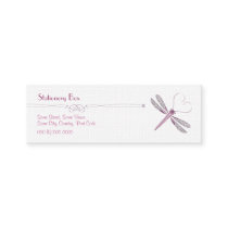 Dragonfly 'Skinny' Personal Calling Cards Business Card Template