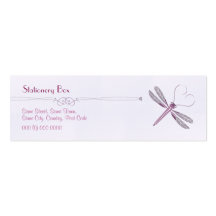 Dragonfly 'Skinny' Personal Calling Cards Business Card Template