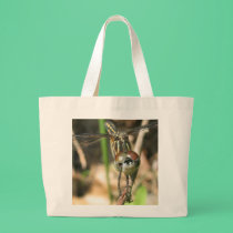 "Dragonfly Smile" Beach Tote bags