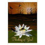 Dragonfly Thinking of You Card With Poem