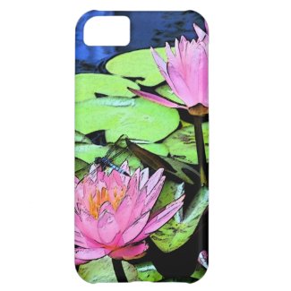 Dragonfly Waterlily iphone 5 Case