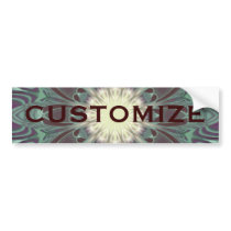 Dragonfly Wings Mandala bumper stickers