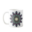 Dragonfly Wings Mandala mugs by JaZilla Dragonfly Wings Mandala mugs