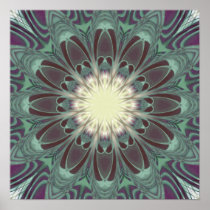 Dragonfly Wings Mandala Posters