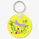 Dragonfly with vines keychains