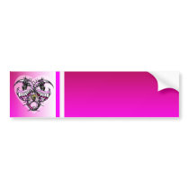 Dragonhearts Pink Ice Bumper Stickers