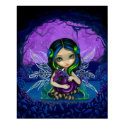 Dragonling Garden 2 fantasy dragon fairy Art Print by strangeling Dragonling Garden 2 fantasy dragon fairy Art Print