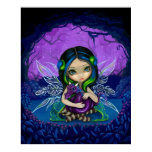 Dragonling Garden 2 fantasy dragon fairy Art Print