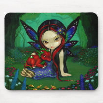 "Dragonling Garden I" Mousepad by strangeling "Dragonling Garden I" Mousepad