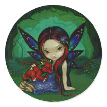 "Dragonling Garden I" Sticker by strangeling "Dragonling Garden I" Sticker